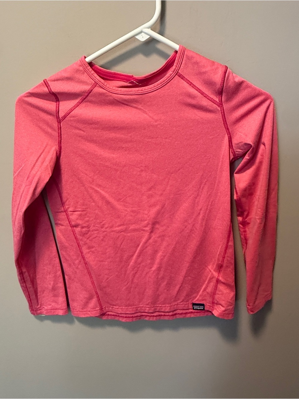 Patagonia Girls Pink Capilene Baselayer Top - M